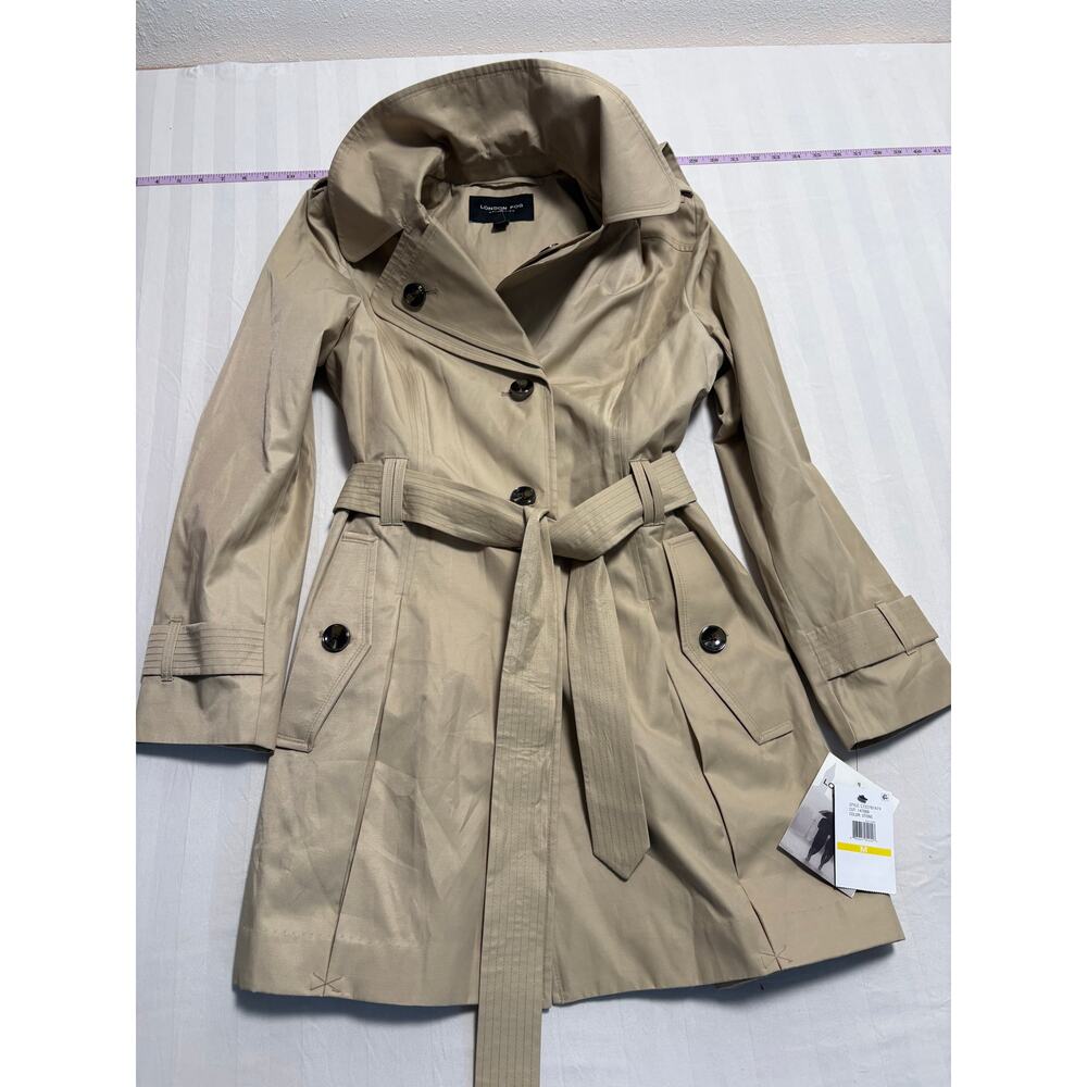 London Fog Collection Beige Belted Trench NWT M